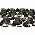 Goldengifts Simply Paper New Year Assortment for 50 Party Accessory, Black & Gold GO3339695
